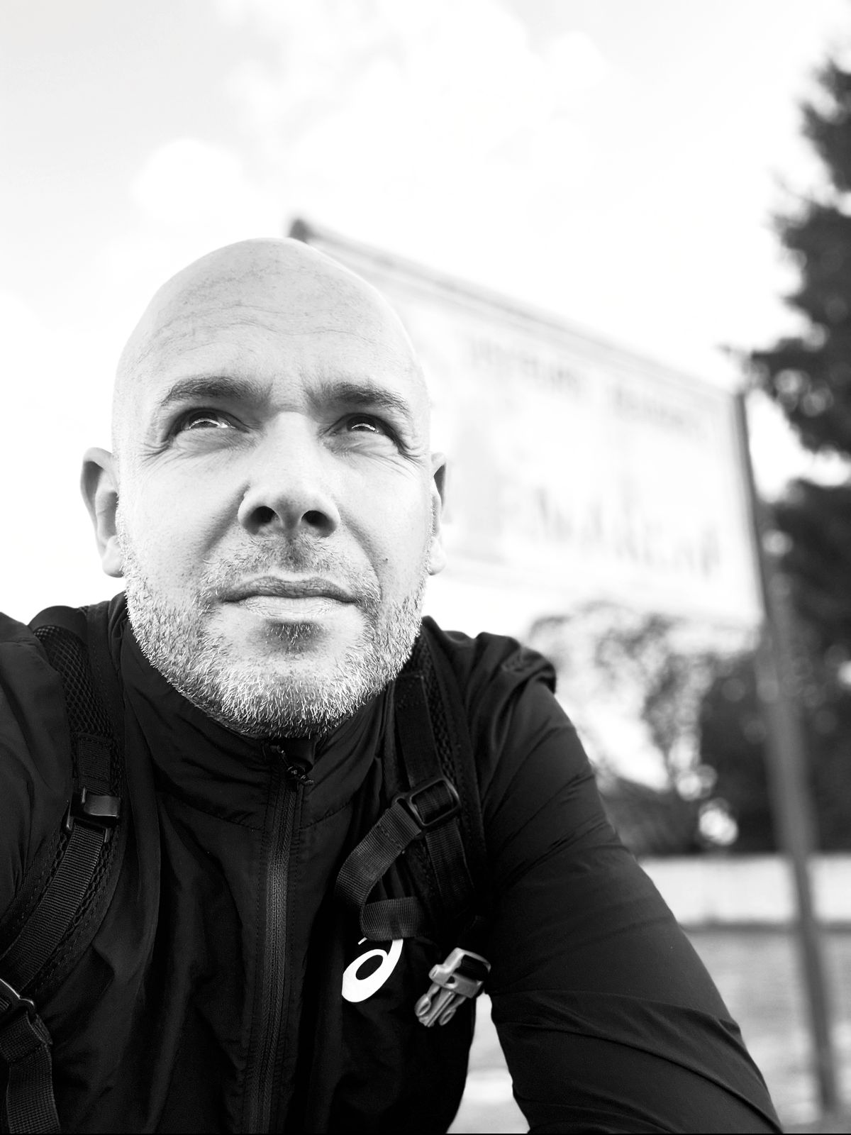 Portrait en noir et blanc de Sébastien Martin